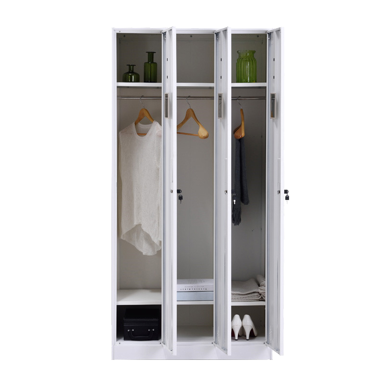 臻远 ZY-GYGC-14拆装更衣柜窄边储物柜 纯白色三门高清大图
