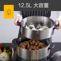 美的（Midea）电蒸锅多功能家用电火锅电煮锅电热锅三层大容量14.8L大容量智能预约MZ-ZG28Power501
