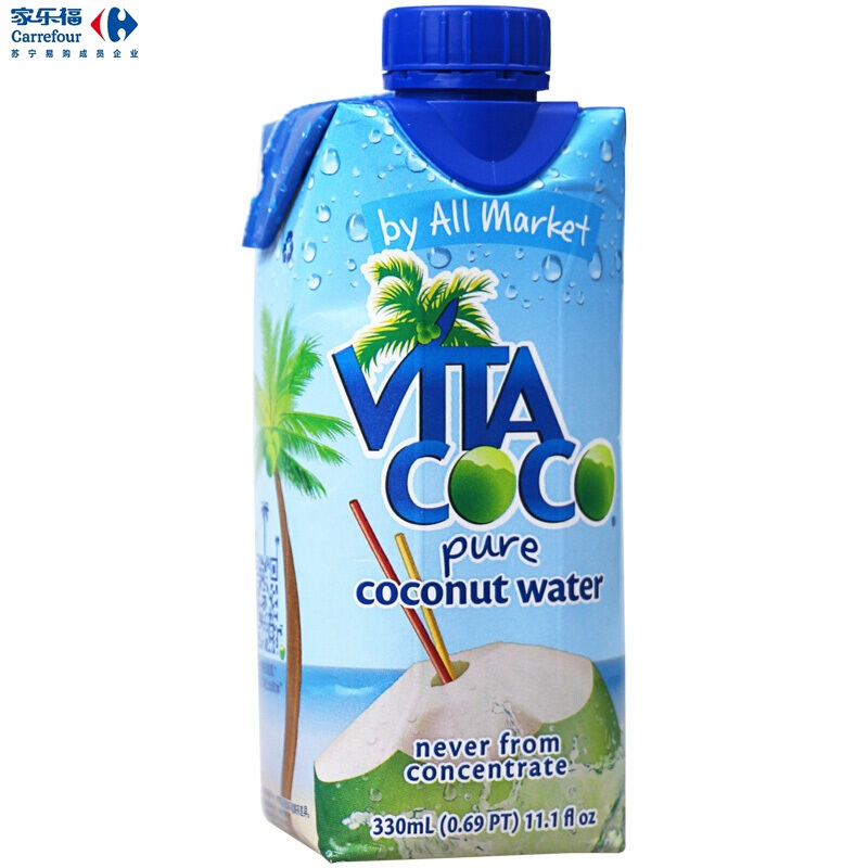 唯他可可天然椰子水原味330ml