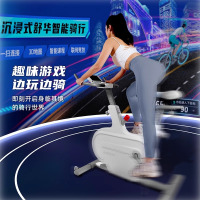 舒华舒华动感单车家用智能室内运动自行车小型磁控低音减肥健身车玉兔霜花白