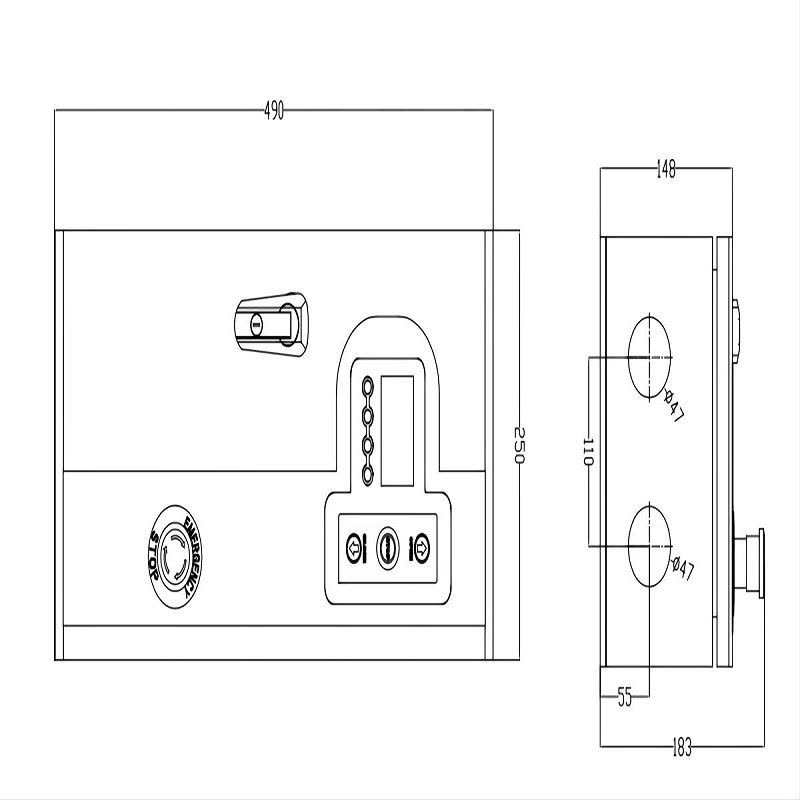 WBO 宝久 控制箱 PE700涡轮门控制箱 含电机图片