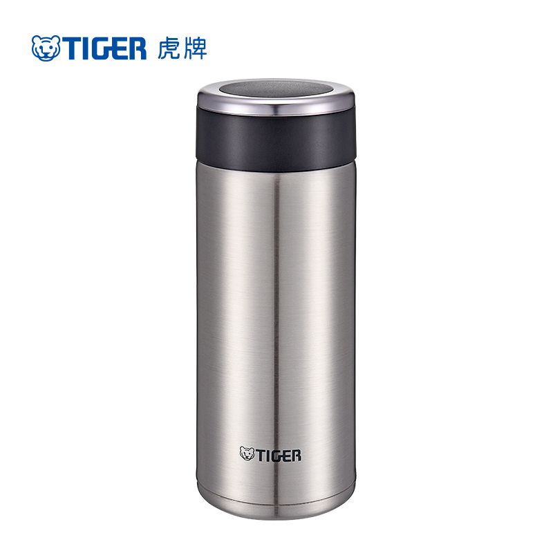 虎牌(tiger)保温杯MMW-A36C 不锈钢色 XC 304不锈钢 真空水杯 商务水杯 360毫升