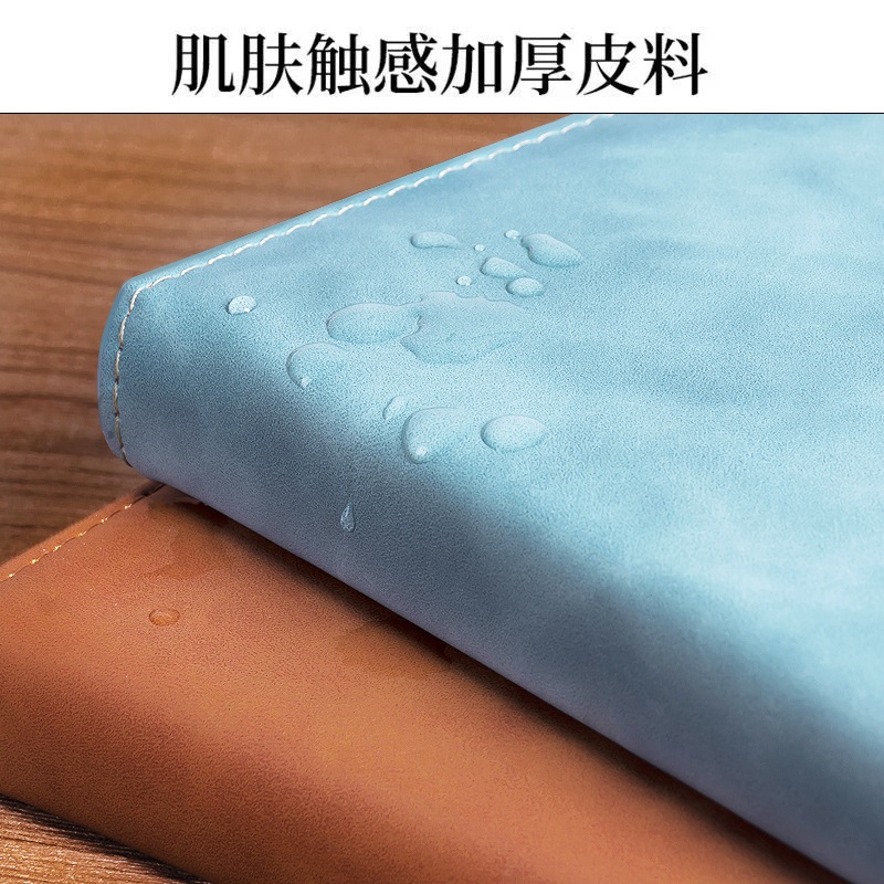 [补贴10%]笔记本子加厚带扣皮质记事本商务人士简约大学生a5会议记录本文艺精致复古日记本办公用超厚工作厚本子皮面高清大图