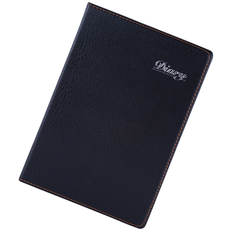 广博guangbogbp2573125k70张皮面记事本子文具笔记本记事薄黑色