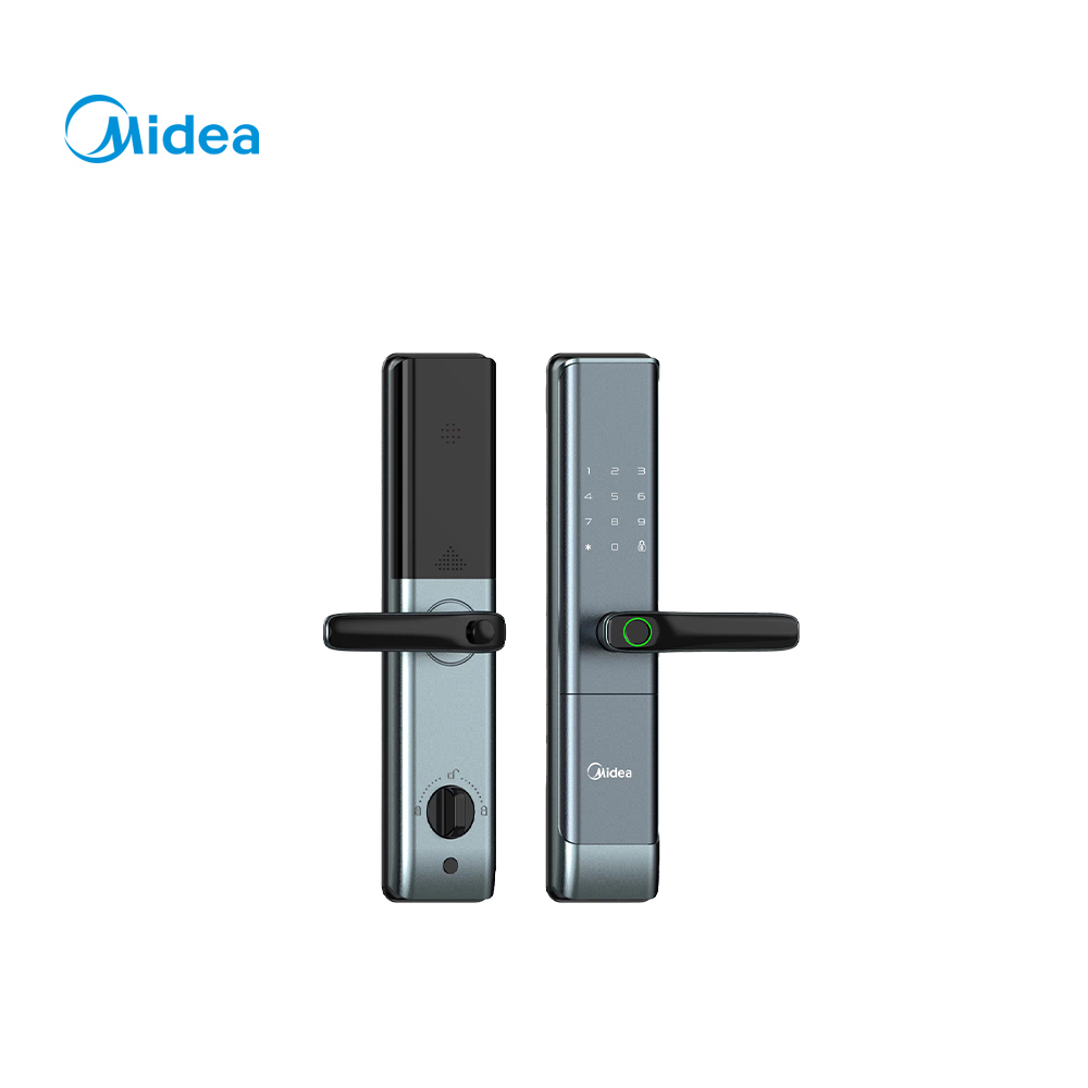 美的(Midea) 一握开智能门锁全自动家用虚位密码锁指纹锁MMS-M6 [MMS-M6一握开][含安装]