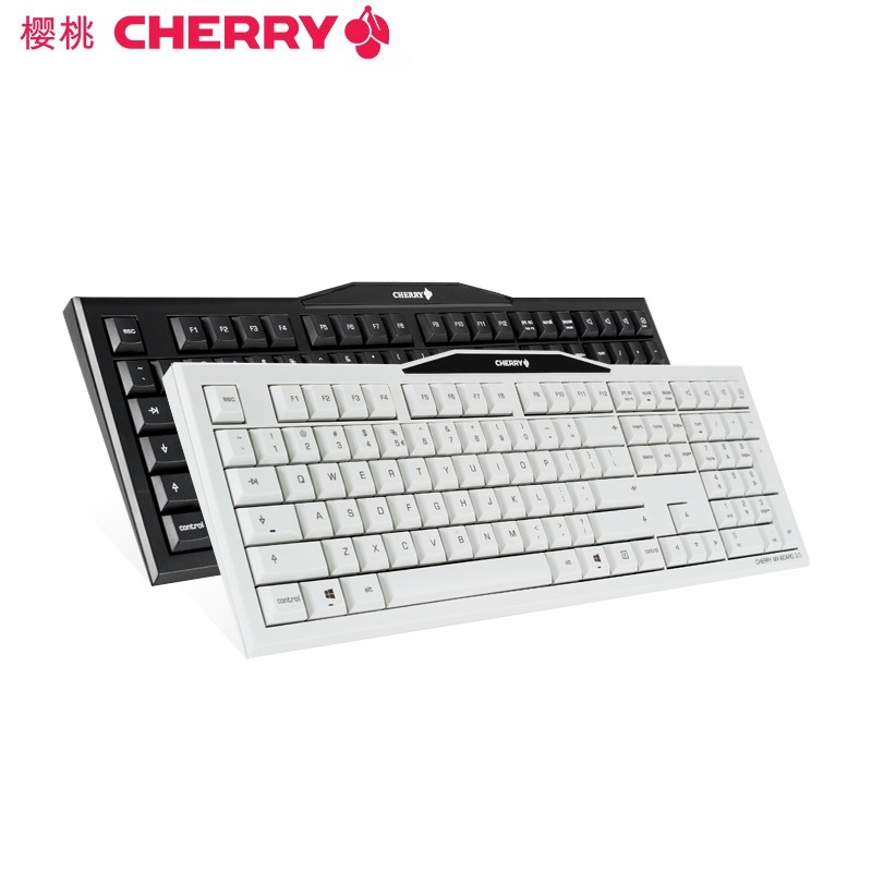 樱桃（Cherry）旗舰店 MX-BOARD 2.0 G80-3800 游戏办公机械键盘 程序员 白色 黑轴