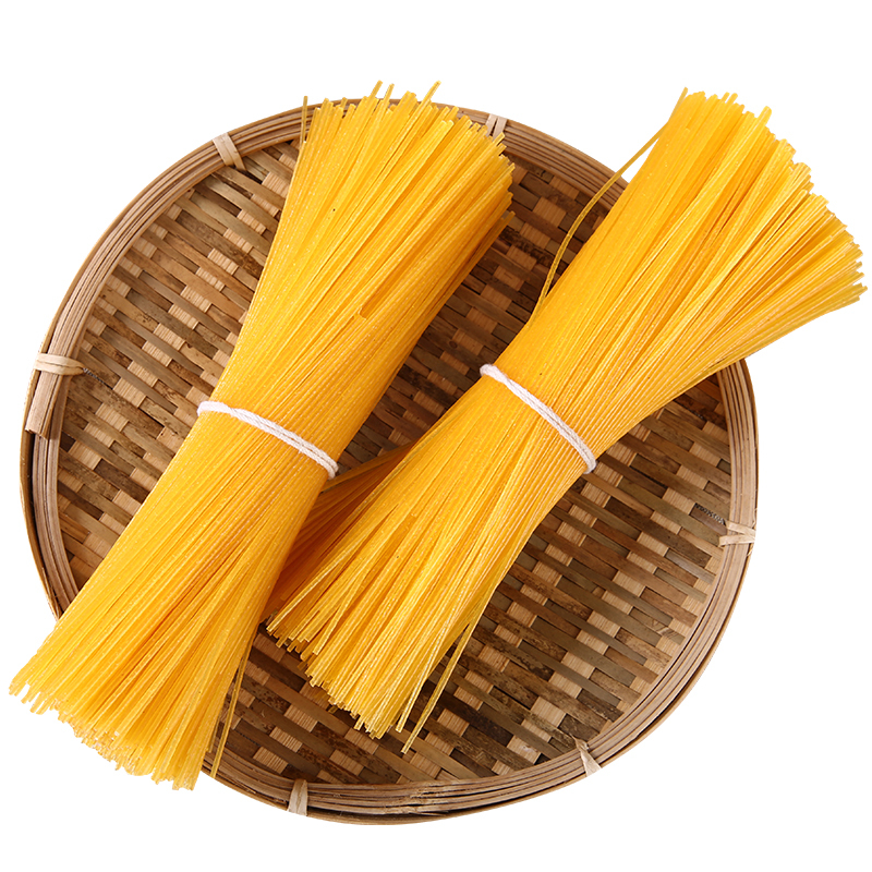 玉米干面条5袋东北玉米黄面条杂粮黄面条粗粮挂面钢丝面玉米碴条