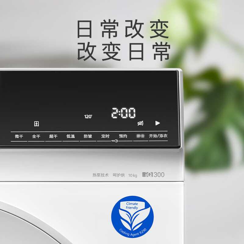 西门子WQ53A2D00W烘干机10千克左开门四口家庭3.5寸显示屏 低温精准烘干 蚕丝柔护保养高清大图