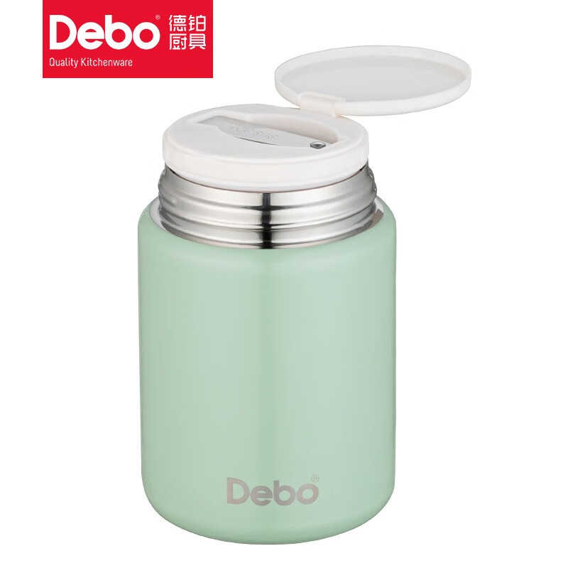 Debo德铂 纳瓦斯304不锈钢焖烧壶绿色/个 DEP-874