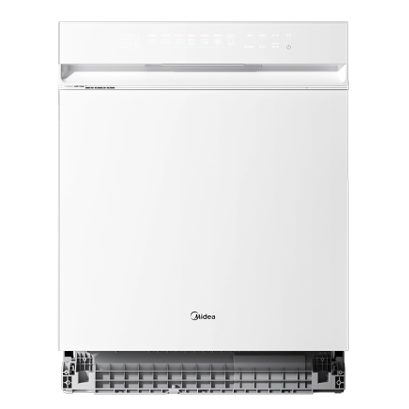 美的(Midea)万向星河X6月光白洗碗机嵌入式14套 105℃热风烘干 四星消毒 一级水效变频万向全腔洗消一体机