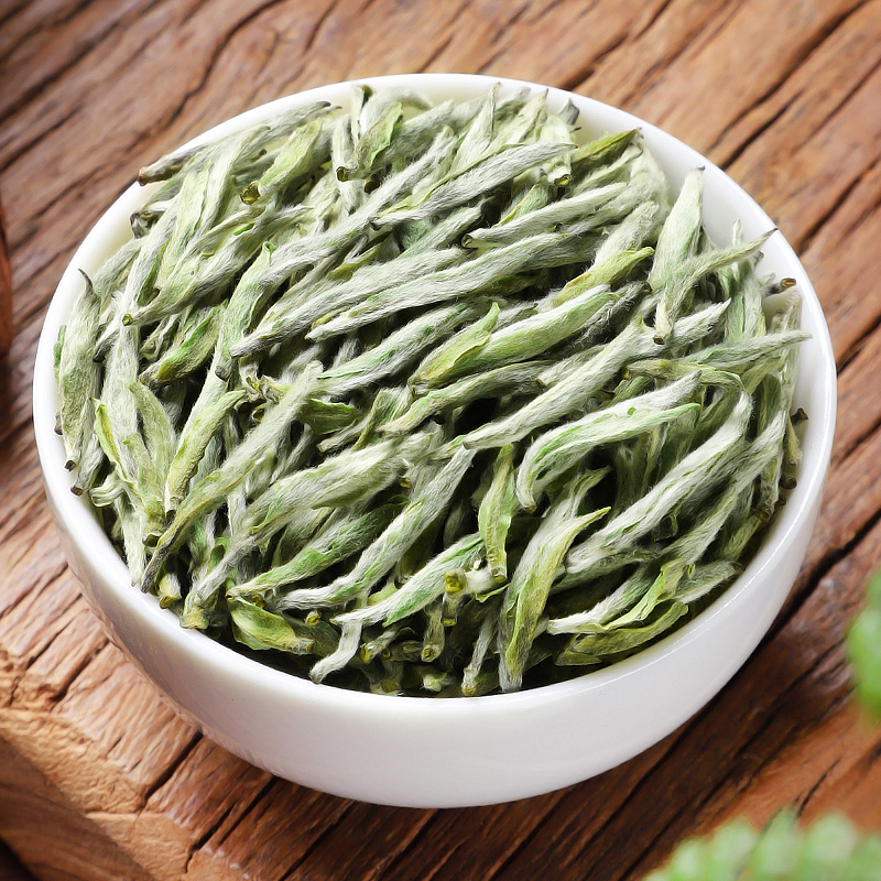 2023新茶正宗福鼎白茶明前特级头采福鼎白毫银针芽春茶叶罐装500g高清大图