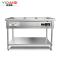意黛斯保温售饭台保温车商用电热汤池不锈钢食堂分餐台自助餐车304款1.0mm厚含3大盒 YDS-BWSFCK3-3310