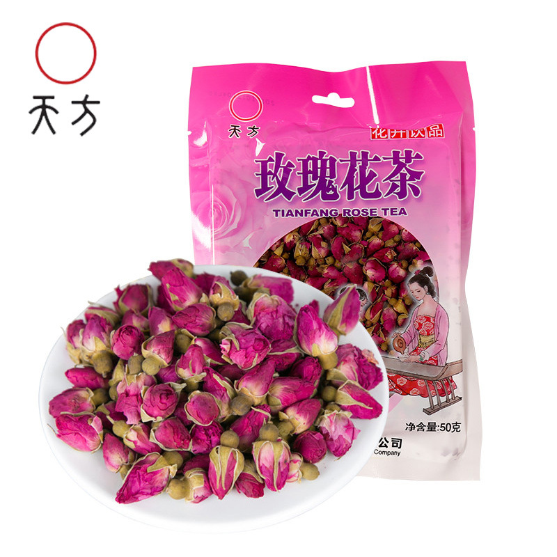 安徽天方茶叶 50g袋装小玫瑰花 花草茶 花茶