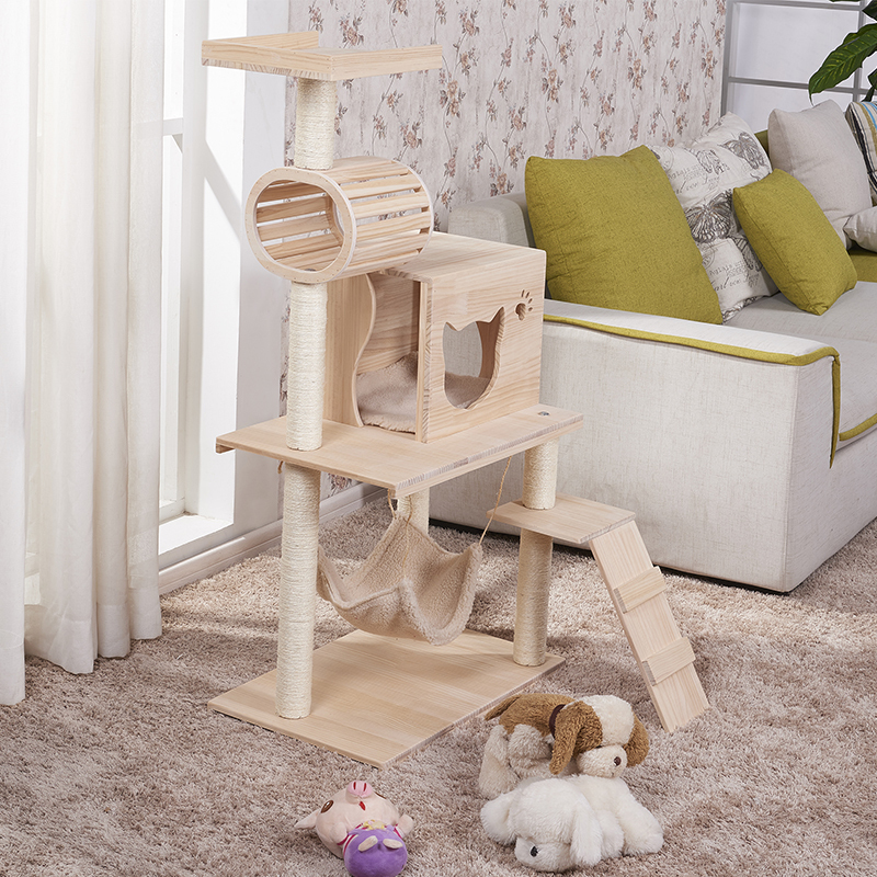 当天货猫窝猫爬架实木剑麻猫架猫抓板猫跳台猫咪用品猫玩具(请先与客服确认再)