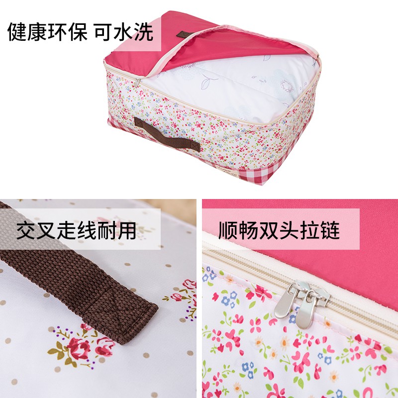 装被子的袋子防水防潮家用布艺棉被储物袋收纳衣服整理打包袋大号 三维工匠收纳箱高清大图