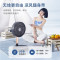 艾美特落地循环扇多功能低音伸缩折叠电风扇家用户外露营充电台式梦幻蓝粉10寸[Type-C快充]5片羽翼 8档劲风