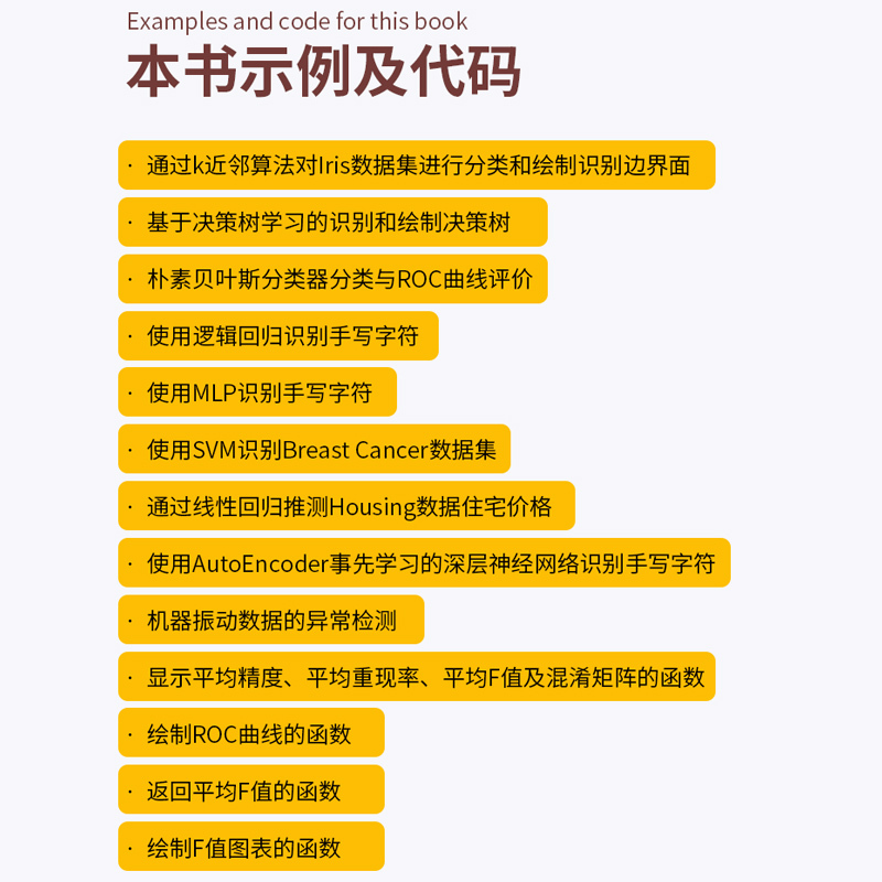 [正版]Python机器学习实例及代码分析——识别·预测·异常检测 python机器学习入门 人工智能技术深度学习入门