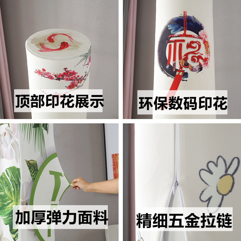 空调罩圆形圆柱格力美的奥克斯海尔立式柜机罩开机不|花色开机不取--动物派 格力I铂I酷(Ⅱ代)180