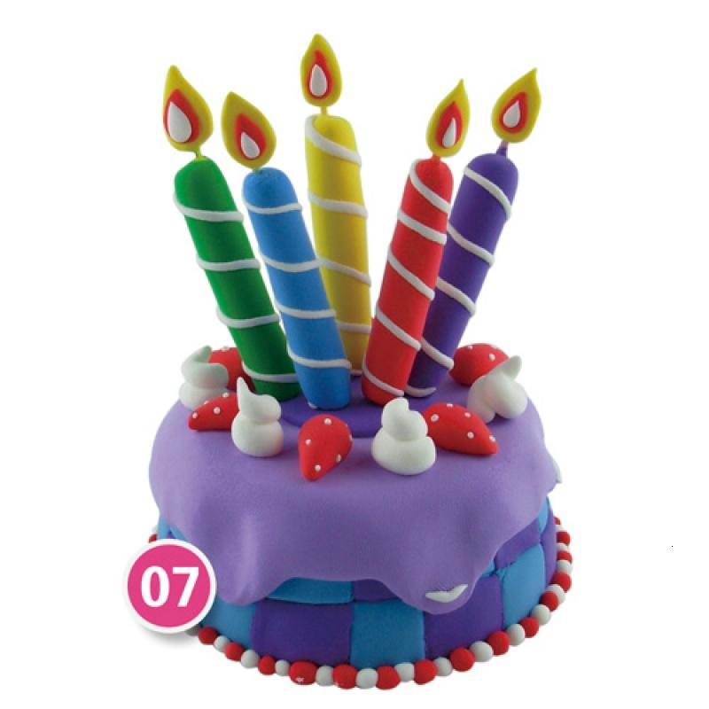 aq儿童手工diy彩泥超轻纸粘土名片照片夹蛋糕雪花珍珠泥材料套装冾准手工 