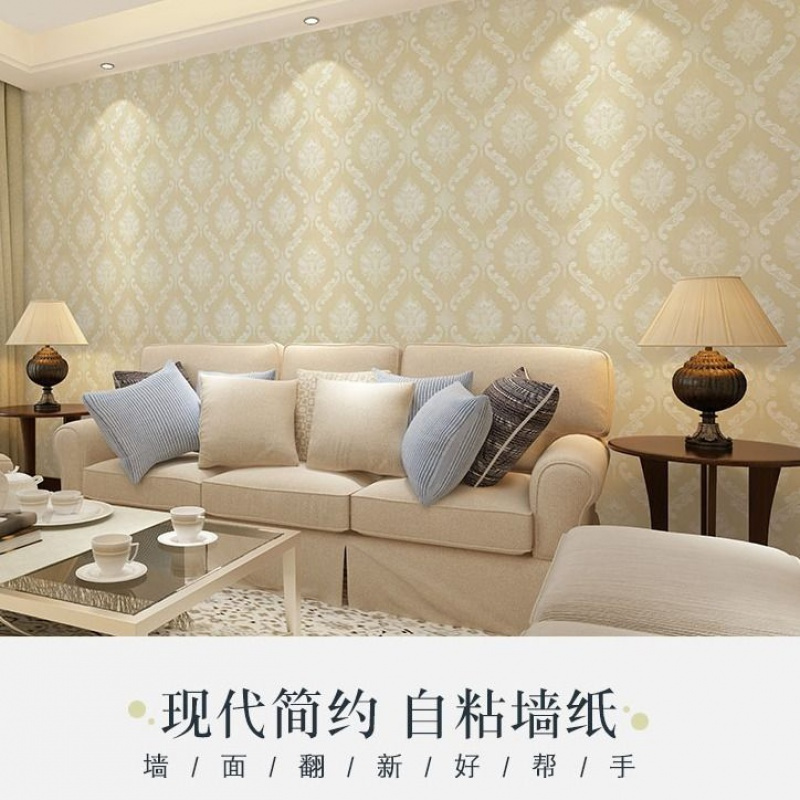 红玫瑰 [推荐]加厚1米*60厘米 [可发货]10米pvc墙纸自粘卧室客厅墙贴背景墙家具翻新宿舍壁纸