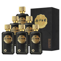 金沙古酱匠师级30纯粮固态酿造53度酱香型白酒(礼盒装)500ml*6瓶