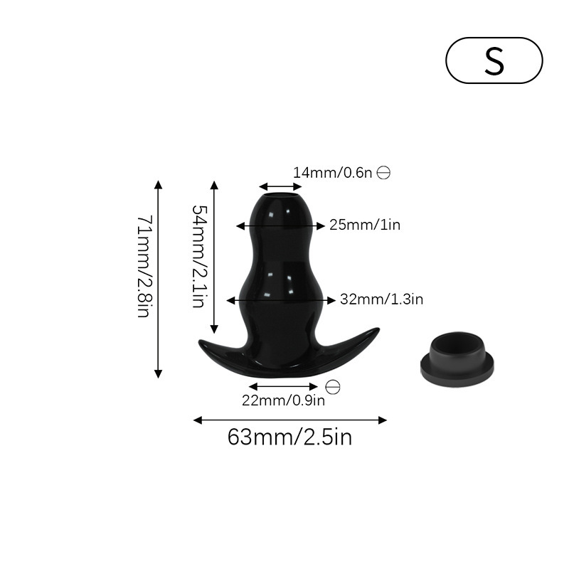 S带堵头中空肛塞扩肛器外出防漏液拉珠肛塞窥探阴肛门塞成人情趣用品
