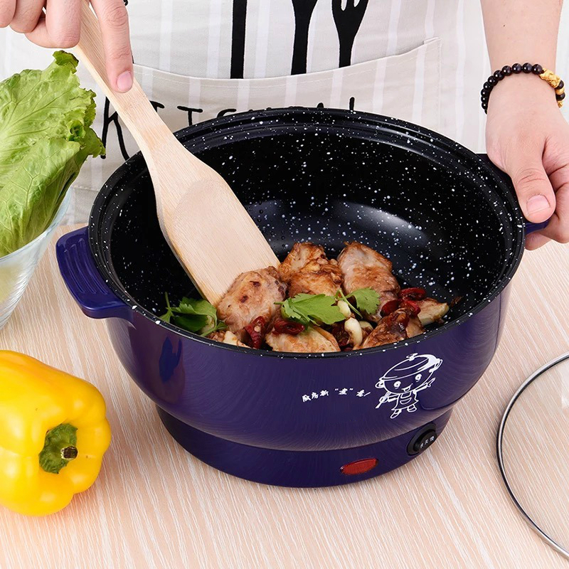 电炒锅不粘锅电锅家用小电锅宿舍迷你多功能电热锅煮饭炒菜一体锅 24
