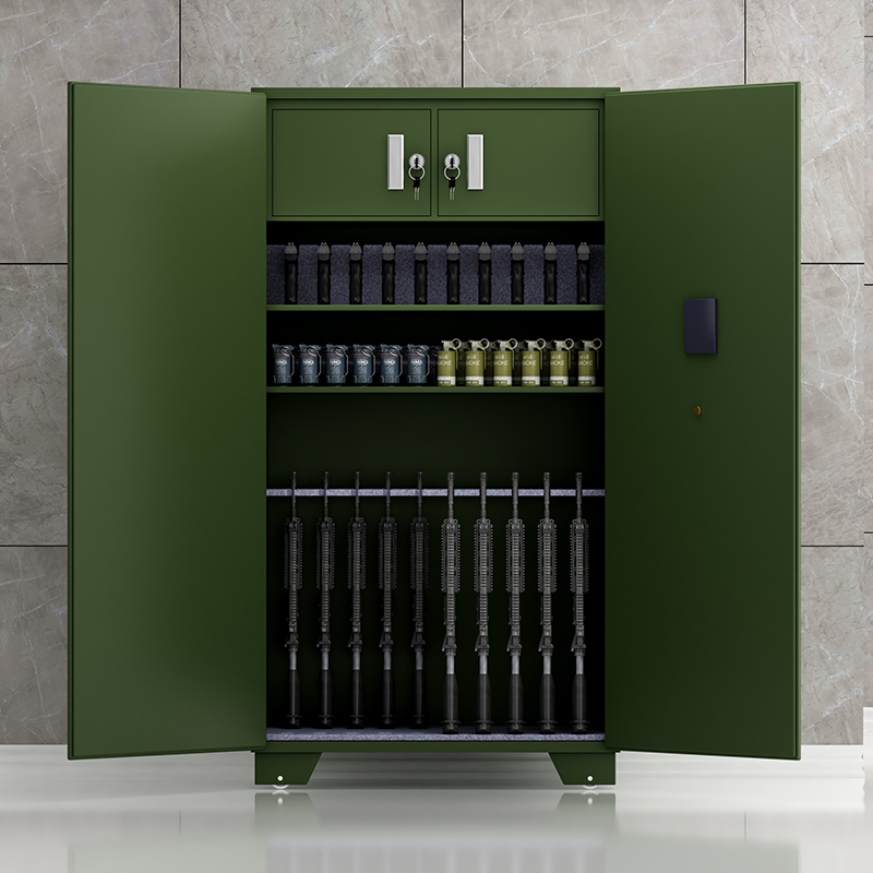 臻远ZY-QXG-04 管制器械存放柜加厚密码锁铁皮柜绿色 1000*500*1800高清大图