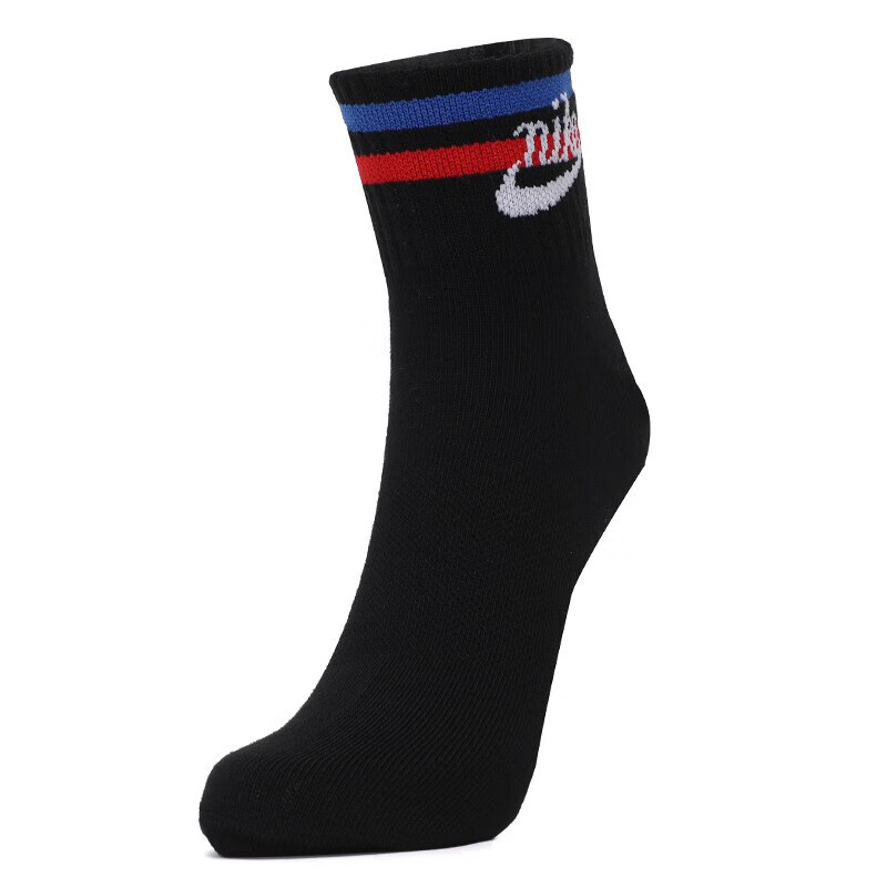 耐克(NIKE)袜子男袜女袜 新款篮球袜休闲训练袜运动袜子 DX5080-010-3双装