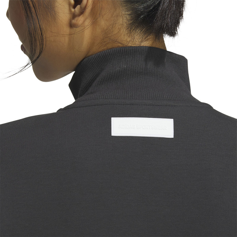 adidas Sportswear Track Top 字母印花运动休闲夹克外套 女款 碳黑 IS7416