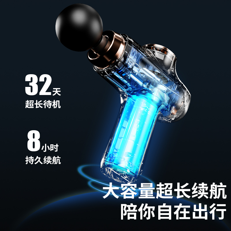 英麦斯厨具(INMINDS)精致小巧 超长续航 好伴侣便携式筋膜枪Y2406JMQ!高清大图