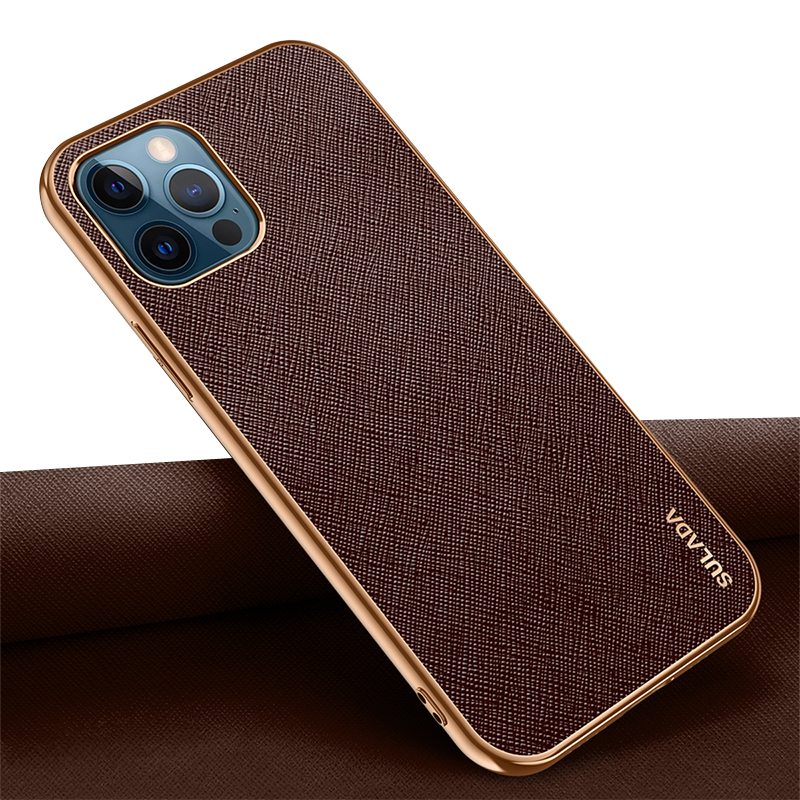 高端名品软边 苹果12pro max手机套细纹皮轻薄防摔防指纹 苹果12mini