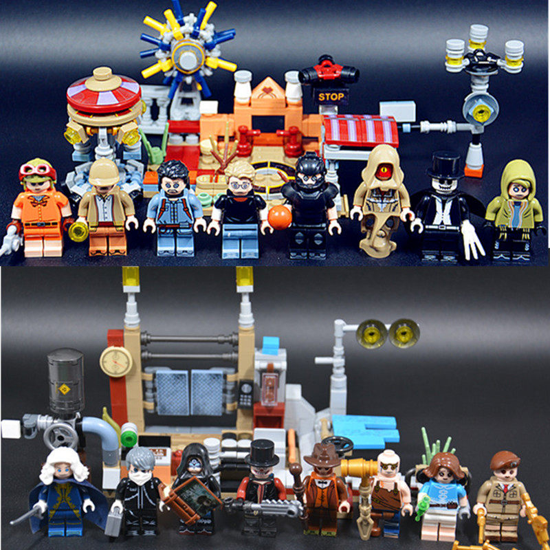 第五人格积木人仔套装杰克勘探员侦探日记屠夫拼装玩具614岁游乐园