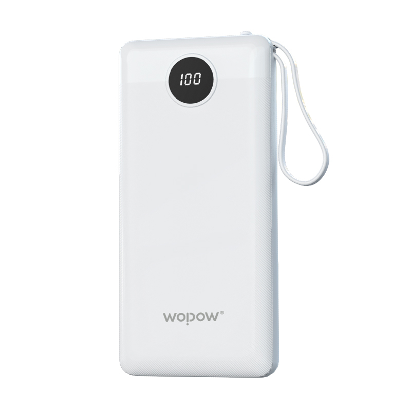 沃品(WOPOW) 自带四线 移动电源L08(10000mAh)白色