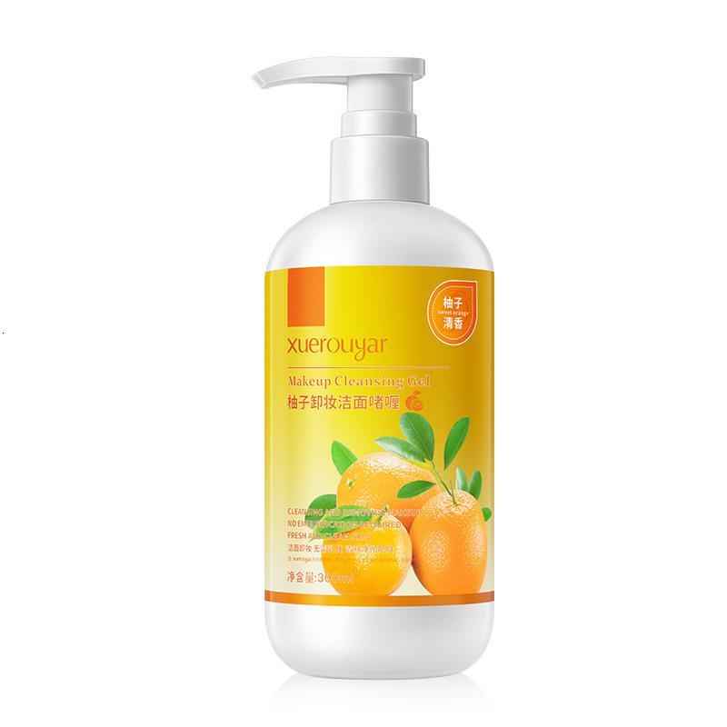 柚子卸妆乳300 []柚子卸妆乳膏洁面啫喱眼唇深层清洁温和不刺激卸妆水女