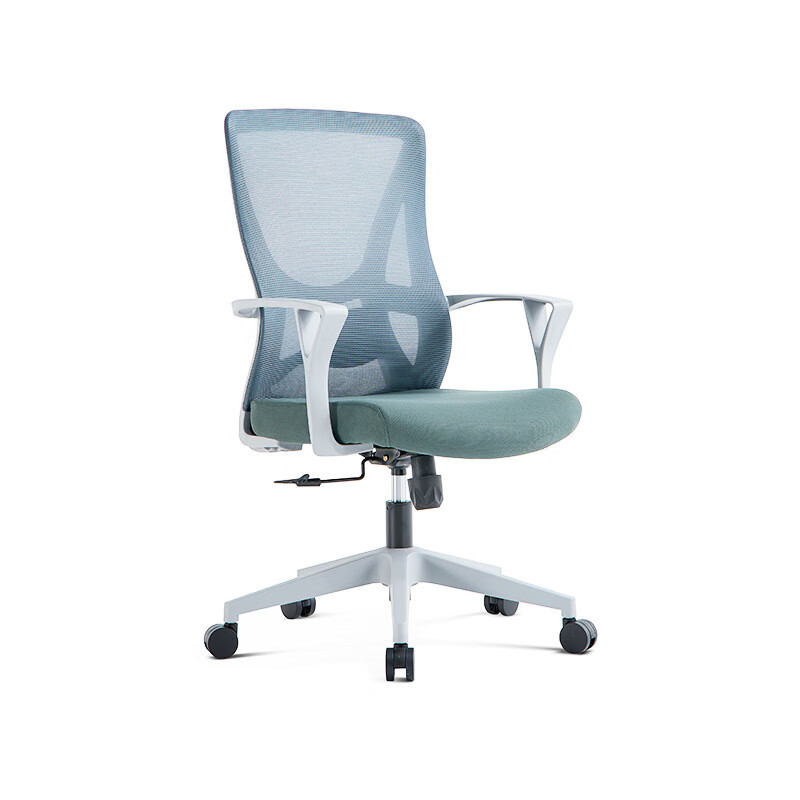 戴劲 办公椅子电脑椅职员培训会议人体工学椅家用书房学习椅电竞椅灰色基础款