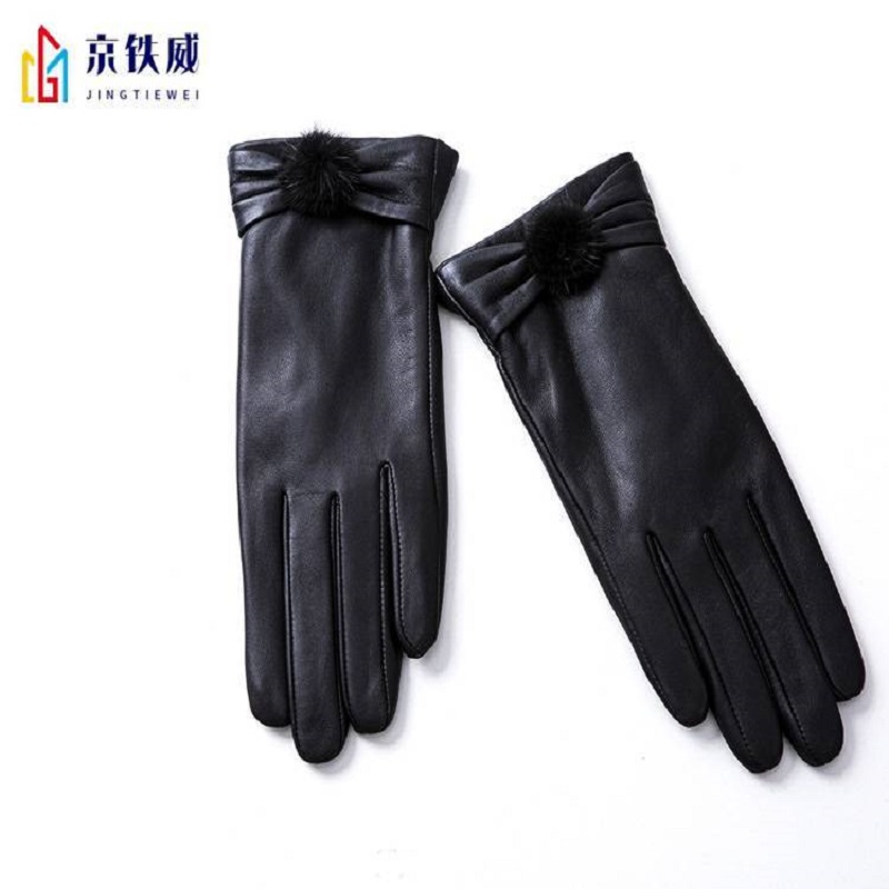 京铁威 女式防寒皮手套 均码/双高清大图