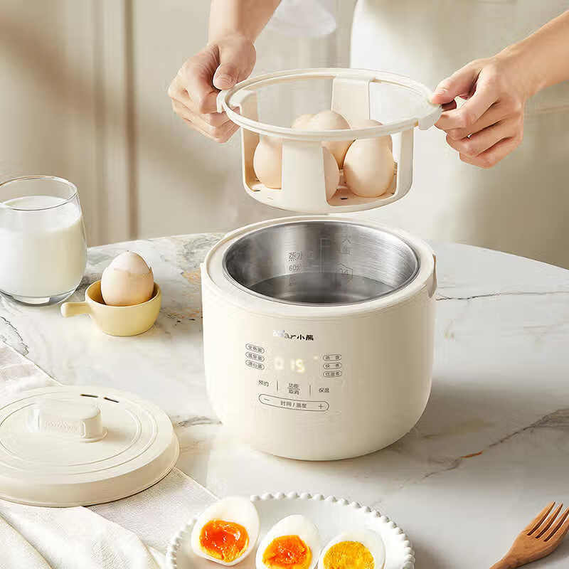 小熊煮蛋器多功能自动断电蒸蛋器家用迷你早餐快速煮蛋蒸蛋羹 ZDQ-F12K8-P01高清大图
