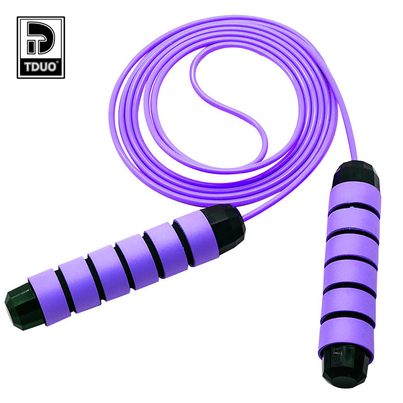 Tduo钢丝轴承跳绳T17 个 紫色 均码