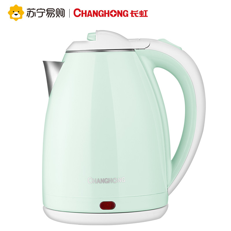 长虹(CHANGHONG) 电水壶家用电热水壶1.8L 一键保温防烫 食品级不锈钢烧水壶 CSH-18Y23浅绿色
