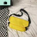斜包男单肩斜挎包潮牌街头日系机能休闲防水牛津布小背包男士胸包NEWLAKE 黄色