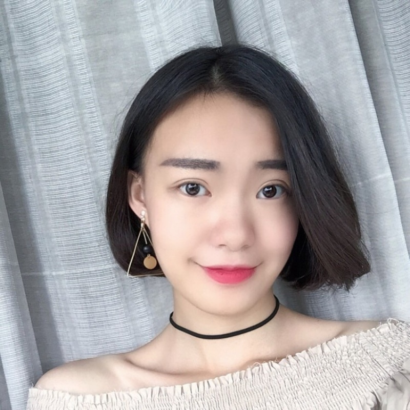 欧美夸张耳环长款耳环火山石无耳洞耳夹极简几何女式时尚耳饰送女朋友七夕情人节礼物