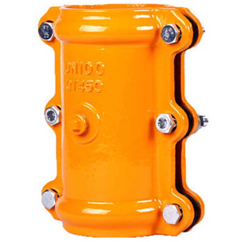 海斯迪克 gnjz-2036 耐腐蚀耐高温直管哈夫节抢修接堵漏器 球墨铸铁管道抢修器 DN200×205mm