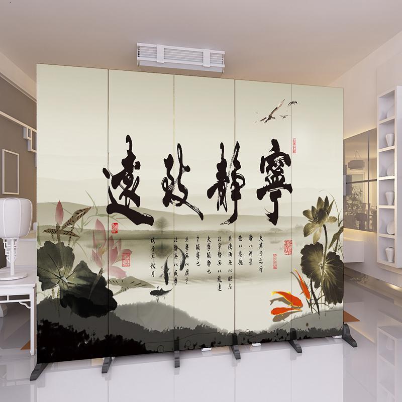 森美人定制屏风隔断墙简约现代客厅折叠房间小户型办公室装饰移动折屏 杏色爆款9