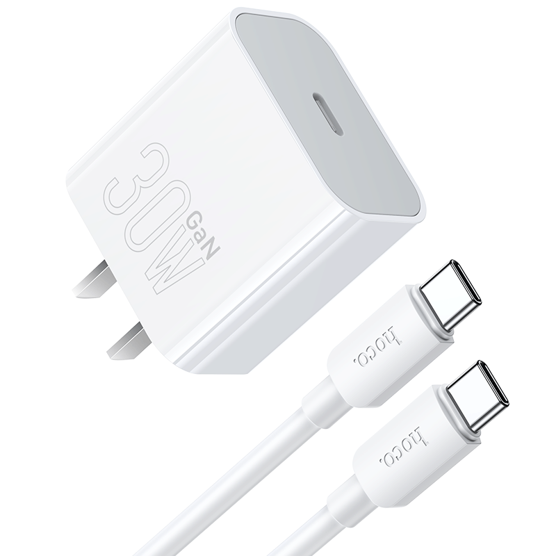 浩酷(HOCO) PD30W Type-C快速充电适配器适 用于华为安卓手机CC16充电器套装图片