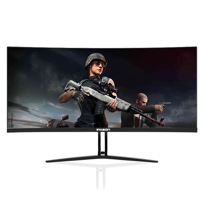 攀升 QR302W 30英寸 200Hz 1800R曲面 2K 电竞显示器21:9 超宽带鱼屏 游戏显示屏 黑色