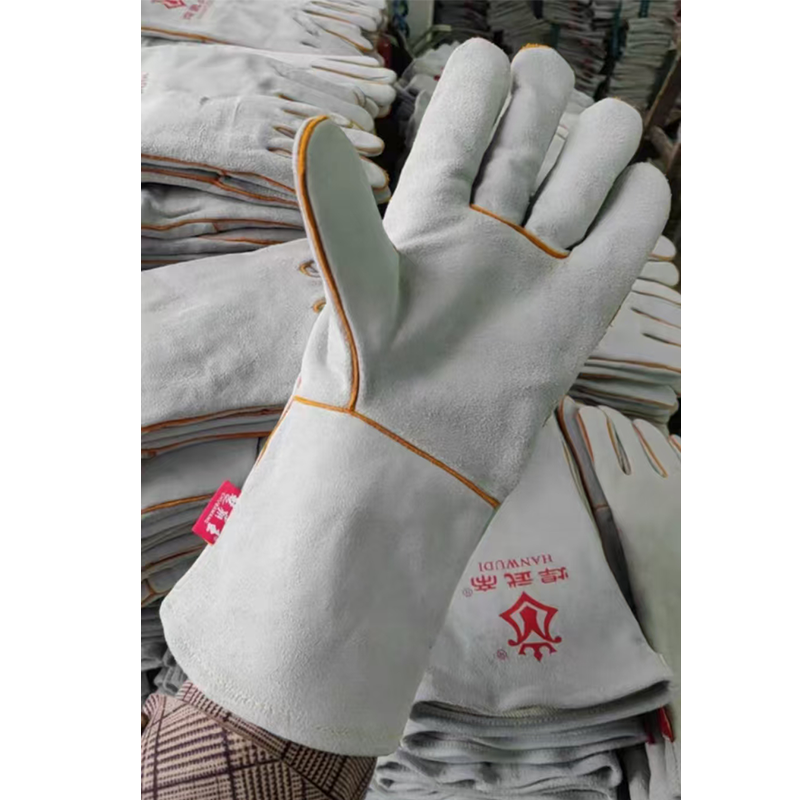 焊武帝焊工手套 耐磨耐用 加厚牛皮双层电焊工专用手套长款35CM长度