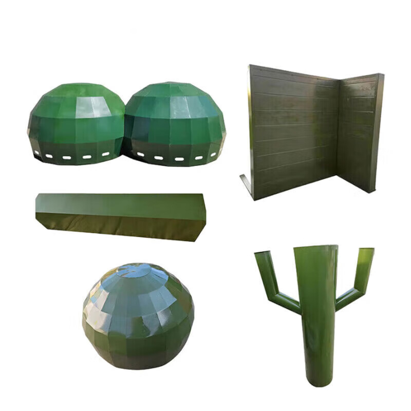 小适战术场地模拟地物套装 (单峰+双峰+土坎+墙角+模拟树桩)FR-4555 模拟套装单峰双峰土坎墙角树桩