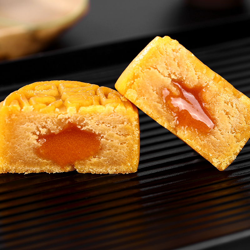 稻香村 黑松露流心奶黄月饼400g 8枚 (盒)