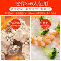 天际DGD40-40AZWD电炖炖锅紫砂内胆单胆煲汤锅煮粥神器电砂锅炖锅家用全自动智能预约定时养生电炖盅4L适用3-5人